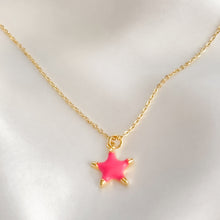 Load image into Gallery viewer, Enamel star Necklace
