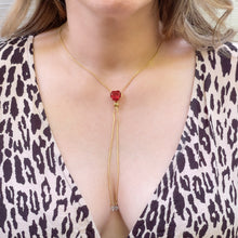 Carregar imagem no visualizador da galeria, Adjustable Crystal Heart Necklace
