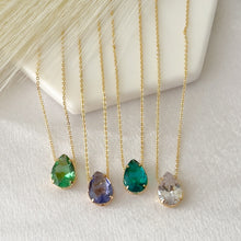 Load image into Gallery viewer, Gem Drop Pendant Necklace
