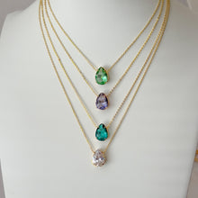 Load image into Gallery viewer, Gem Drop Pendant Necklace
