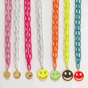 Rainbow Happy Smale Necklaces
