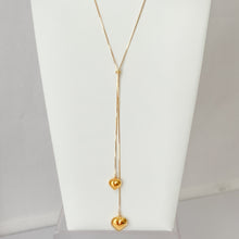 Carregar imagem no visualizador da galeria, Two Heart Pendant adjustable Necklace
