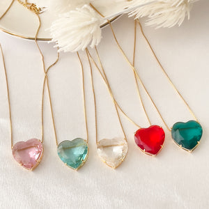 Crystal Loving Pendant Necklace