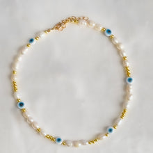 Load image into Gallery viewer, Freshwater Pearl &amp; Ojitos Necklace
