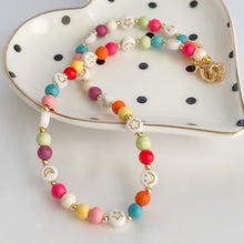 Load image into Gallery viewer, Choker Stone Happy Necklace
