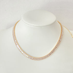Zircon Crystal Inlaid Necklace