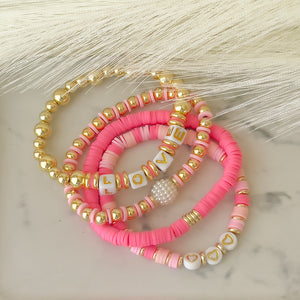 4 Pink Styles of Bracelets