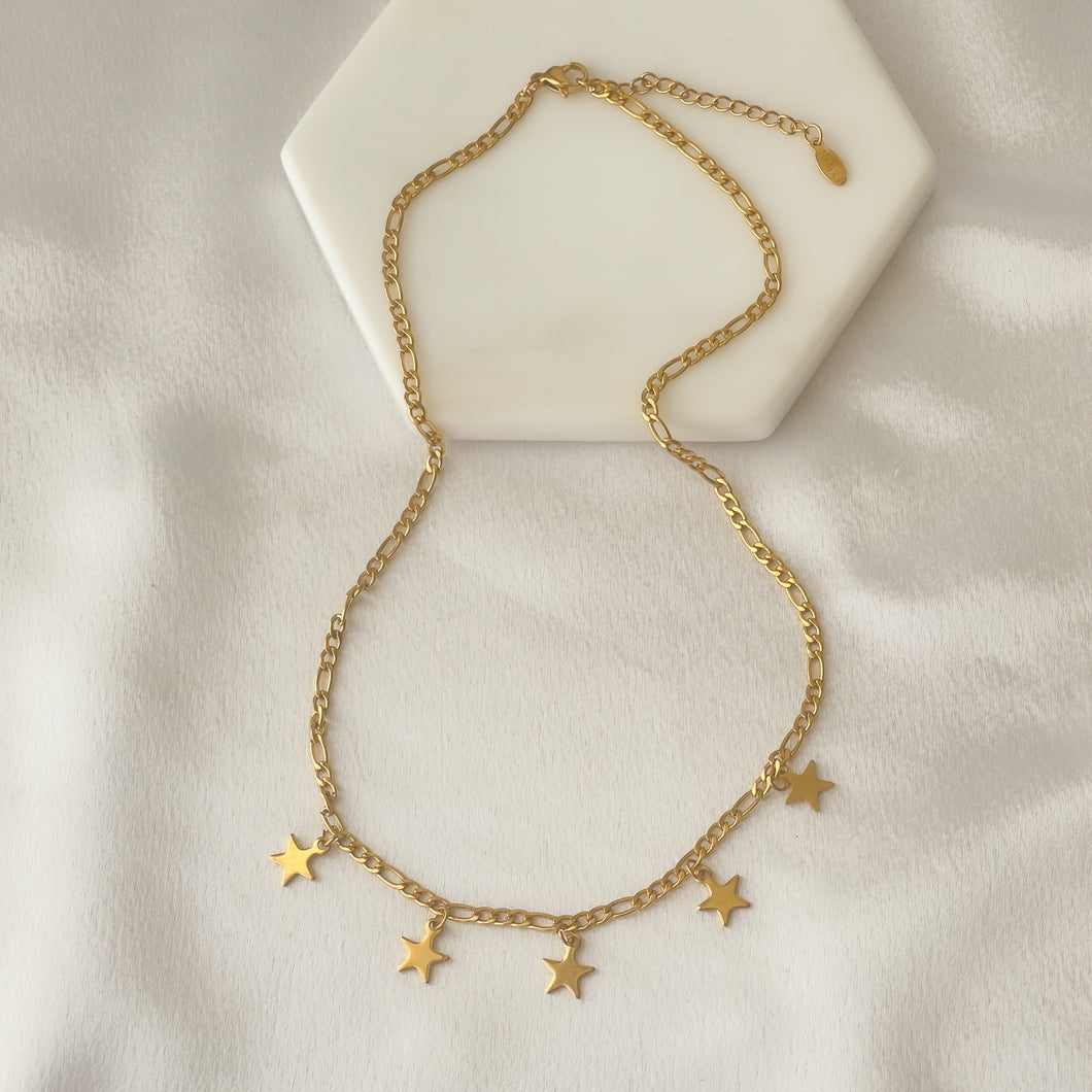 Stainless Steel Stars Pendant Necklace
