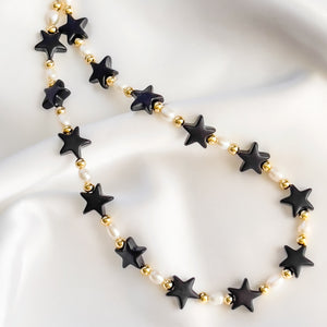 Black Shell Star Necklace