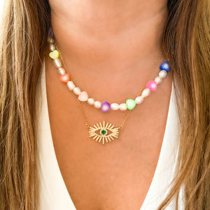 Colorful Hearts Necklace