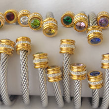Carregar imagem no visualizador da galeria, Stainless Steel Cable Cuff Bracelet
