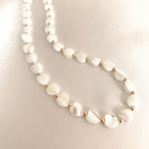 Choker White Love Shell Necklace
