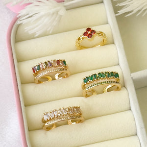 4 estilos de anillos ajustables
