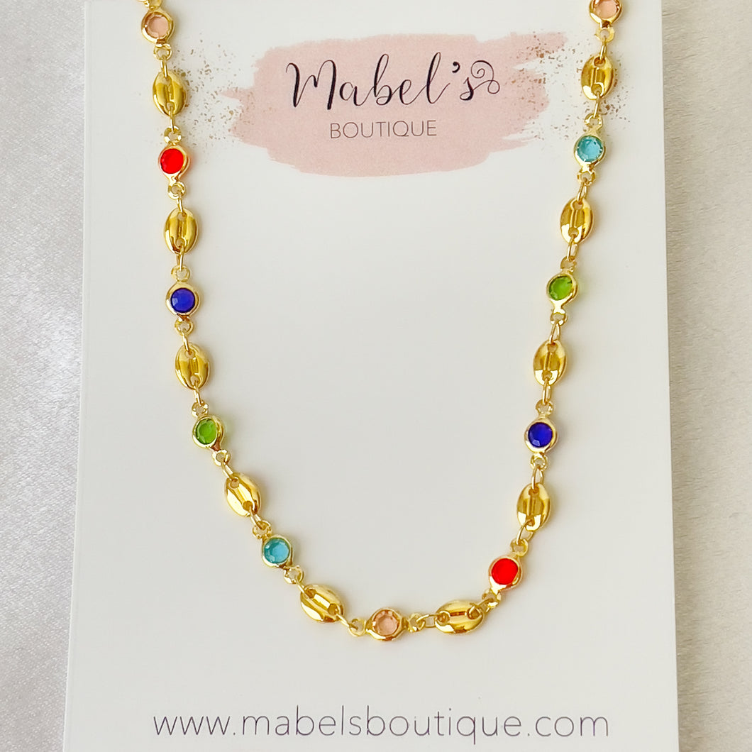 Colorful Bean Necklace