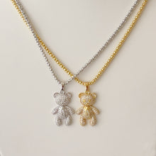 Charger l&#39;image dans la galerie, Teddy Bear Pendant Necklace
