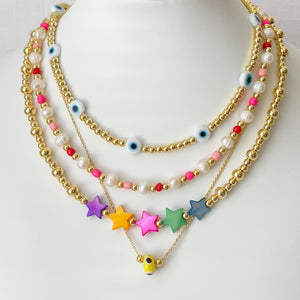 Beads & Natural Pearls Necklace