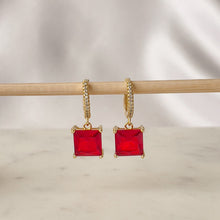 Load image into Gallery viewer, Colorful Baguette Earrings
