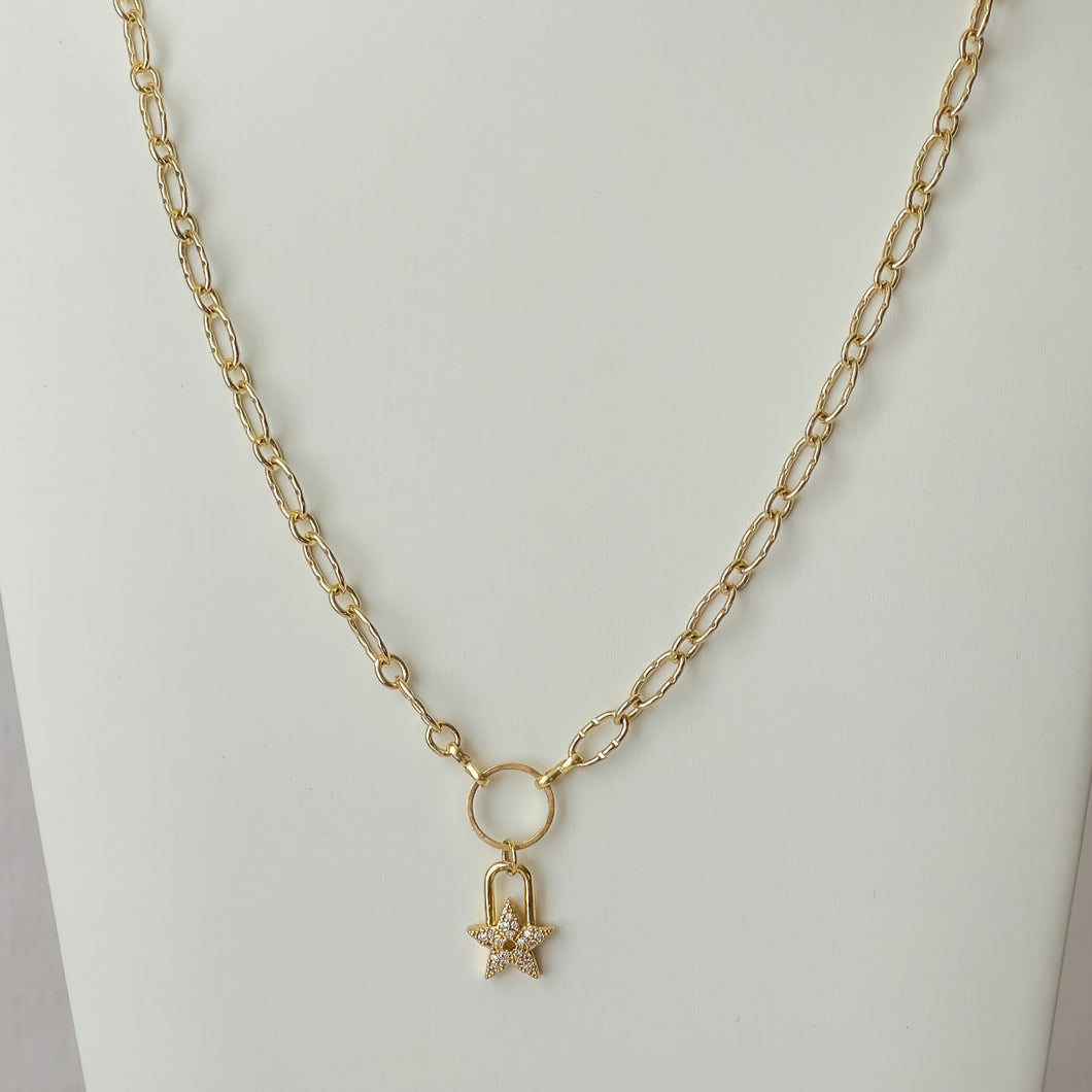 Long Necklace with Star Pendant