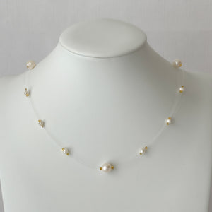 3 Styles of necklaces with Pearls