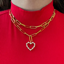Load image into Gallery viewer, 2 styles of paperclip Necklace
