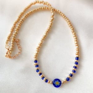 Blue Mandala Necklace