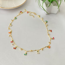 Load image into Gallery viewer, Enamel Cherry Necklace
