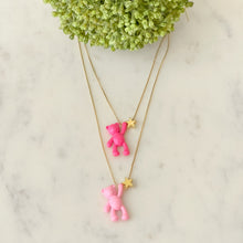 Carregar imagem no visualizador da galeria, Pink Teddy Bear Necklace
