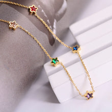 Load image into Gallery viewer, Stainless Steel Colorful Stars Necklace
