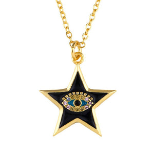 Star Necklace with Eye