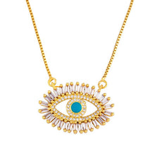 Load image into Gallery viewer, Blue Eye Pendant Necklace
