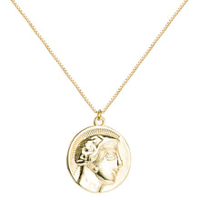 Charger l&#39;image dans la galerie, 18K Gold Coin Pendant Necklace
