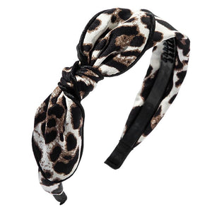 Leopard Print Color Headband & Rabbit Ears