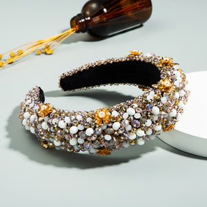 Luxury Handmade Beaded Headband-Woman