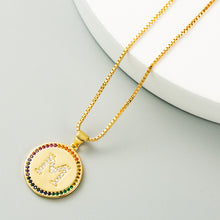 Load image into Gallery viewer, Alphabet &amp; Rainbow Pendant Necklace
