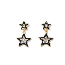 Charger l&#39;image dans la galerie, Double Star Earrings
