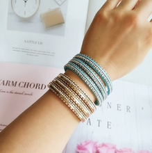 Load image into Gallery viewer, Metallic Leather Multilayer  Bracelet
