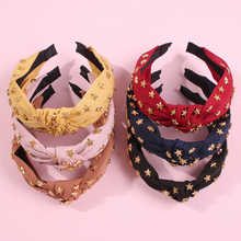 Carregar imagem no visualizador da galeria, Knotted Headband Five-pointed Star-Fabric -Headband-Women
