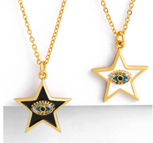Load image into Gallery viewer, Star Necklace with Eye
