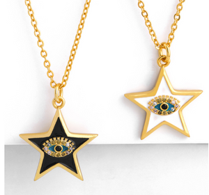 Star Necklace with Eye