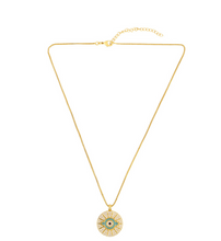Load image into Gallery viewer, Zirconium Blue Evil Eye Necklace
