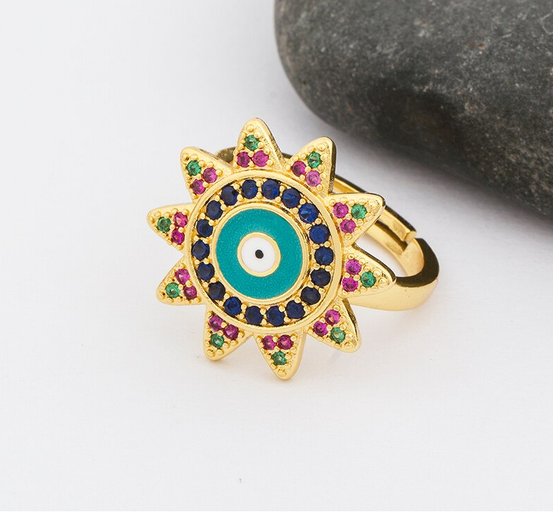Colorful Ojitos Ring