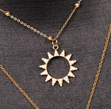 Load image into Gallery viewer, Stainless Steel Solar Necklace
