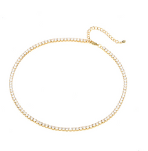 Load image into Gallery viewer, Choker Zirconia Tennis Chain Necklace
