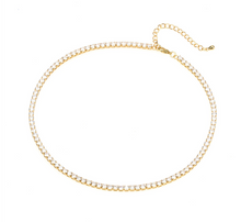 Load image into Gallery viewer, Choker Zirconia Tennis Chain Necklace
