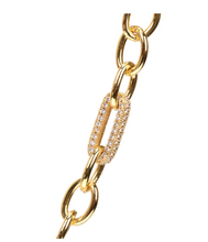 Carica l&#39;immagine nel visualizzatore di Gallery, Inlaid Zircon Chunky Chain Necklace
