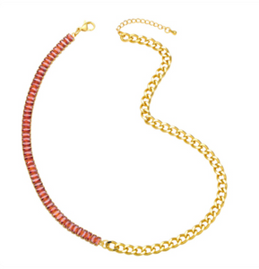Inlaid Colorful Zircon Necklace