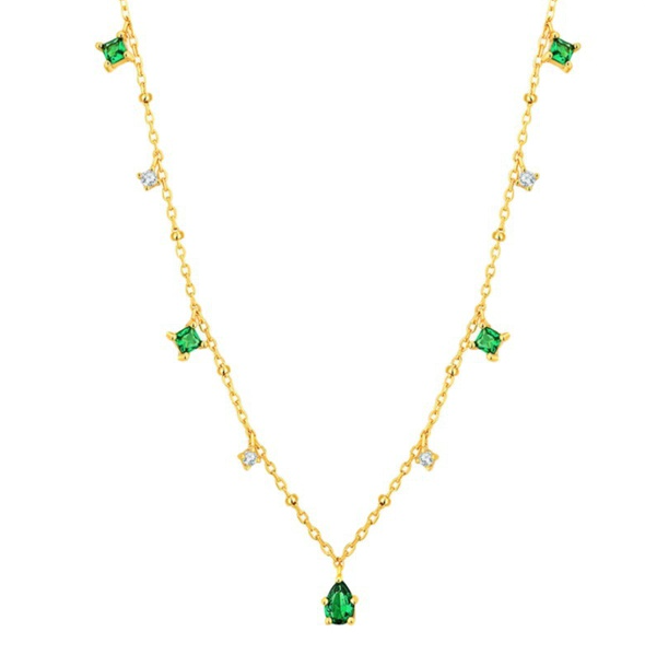 Dainty Emeralds Necklace
