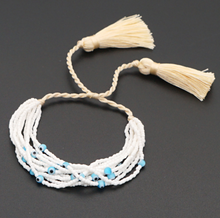 Carica l&#39;immagine nel visualizzatore di Gallery, White rice Beads Multilayer Bracelet
