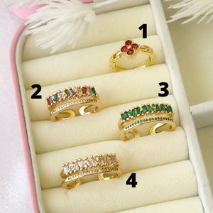 4 estilos de anillos ajustables