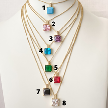 Load image into Gallery viewer, Colorful Baguette Necklace
